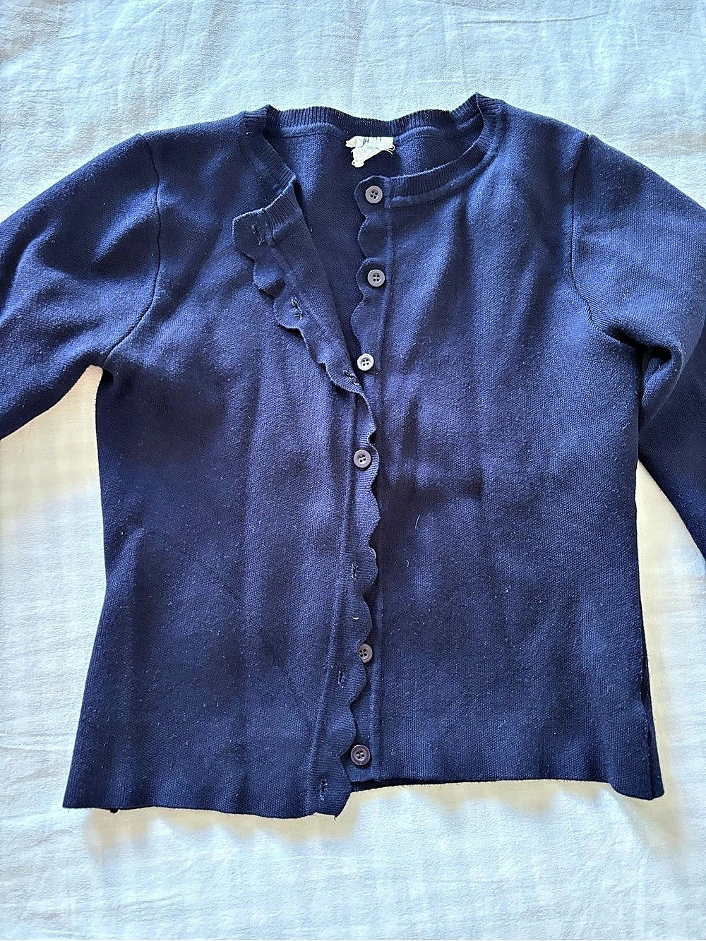 DRA Los Angeles Button-Front Cardigan in Blue Size XS